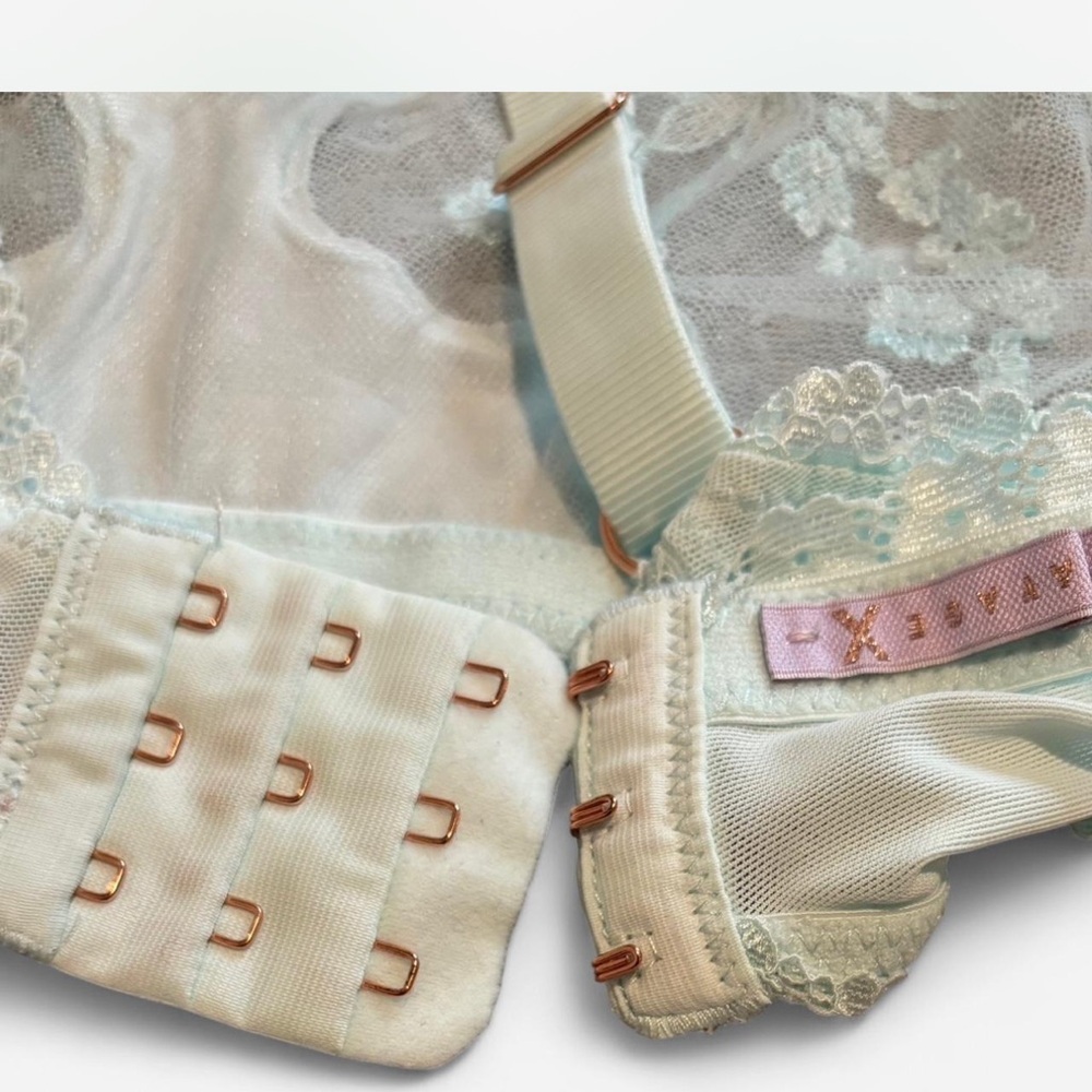 Savage X Fenty Lace Bralette - Light Green - Picture 3 of 6